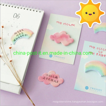 Rainbow and Cloud Shape N Post Sticky Notes Paper Pad